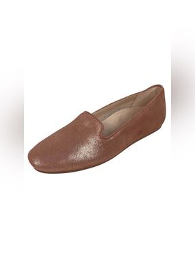 NEW Vionic Coral Loafers Shoes Womens 6 36 Cinder Rose Metallic Suede Leather